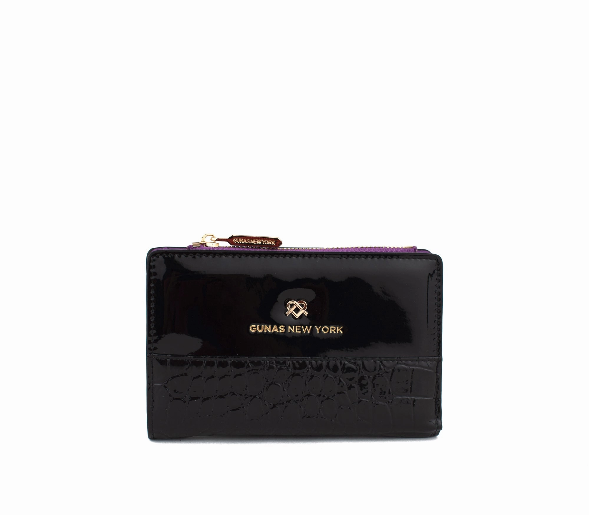 Gunas New York Madison Black Vegan Leather Wallet Trending Now Offer