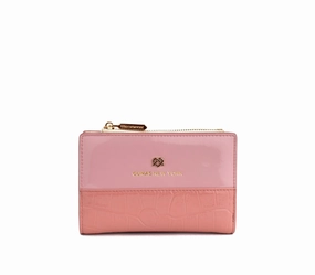Big Hot Sale Dont Miss These Savings Gunas New York Madison Pink Vegan Leather Wallet
