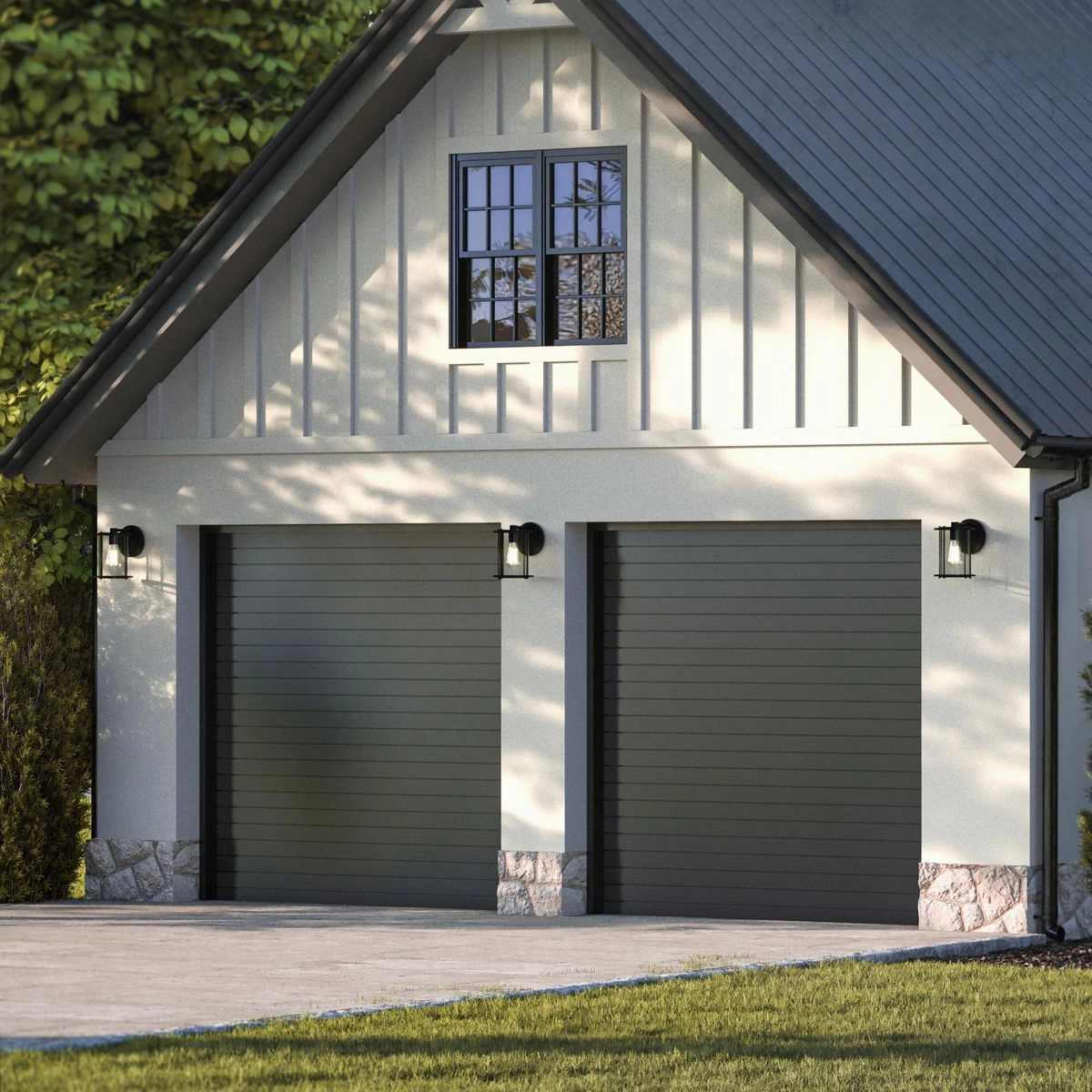 Gunther One Light Outdoor Wall Lantern Matte Black