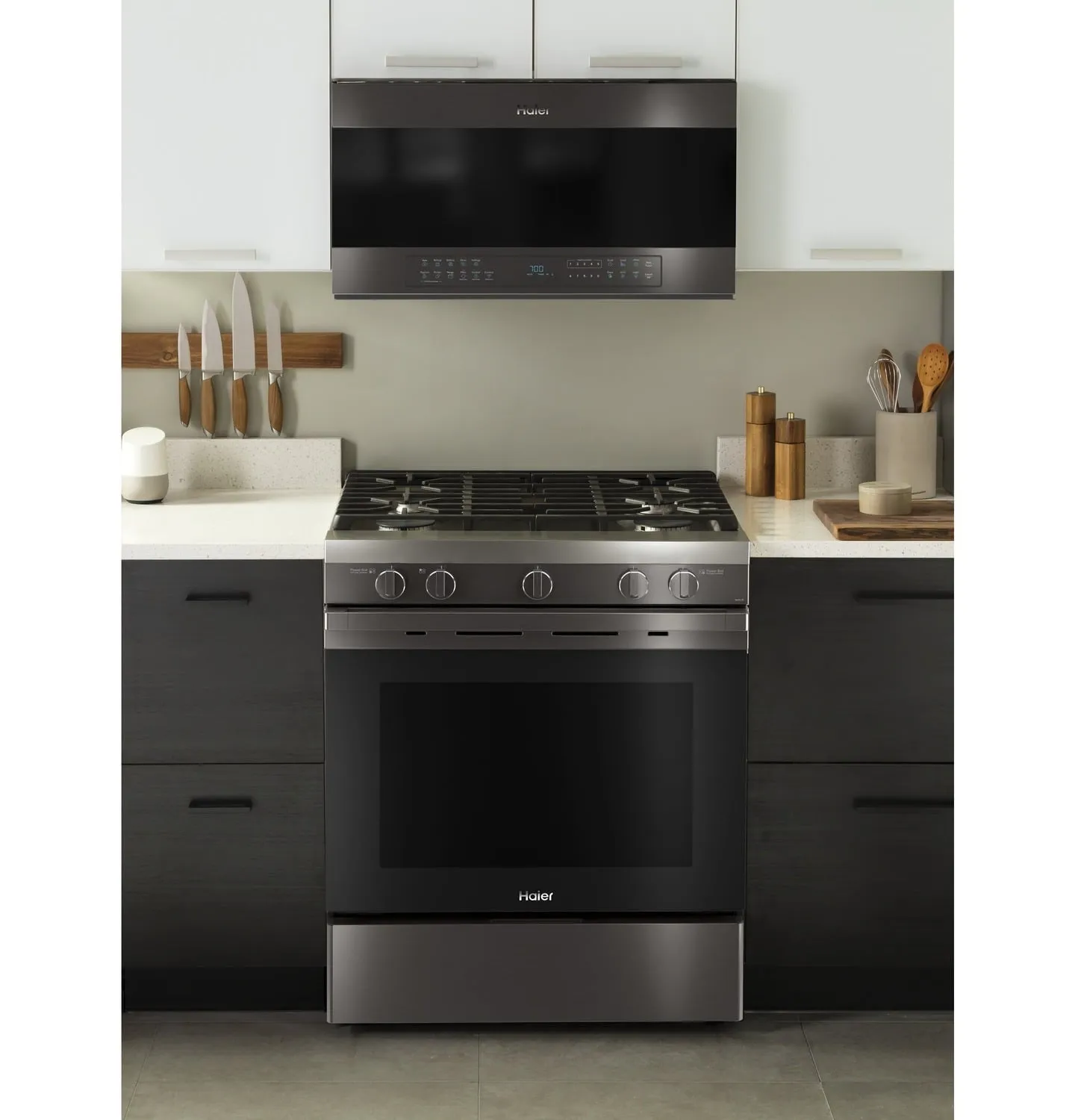 Haier QVM7167BNTS 30" 1.6 Cu. Ft. Smart Over-The-Range Microwave Oven