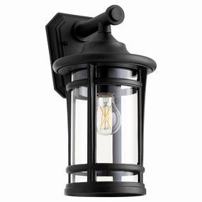 Haley One Light Outdoor Lantern Textured BlackOutdoor wall sconces with motion sensor