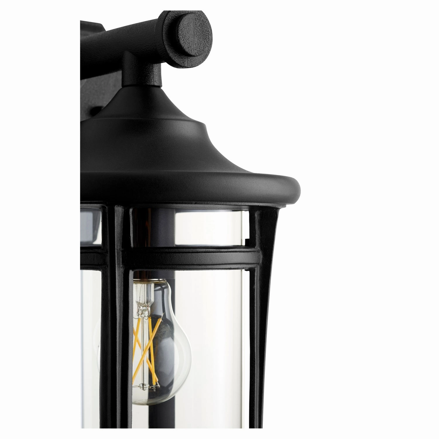 Haley One Light Outdoor Lantern Textured Black