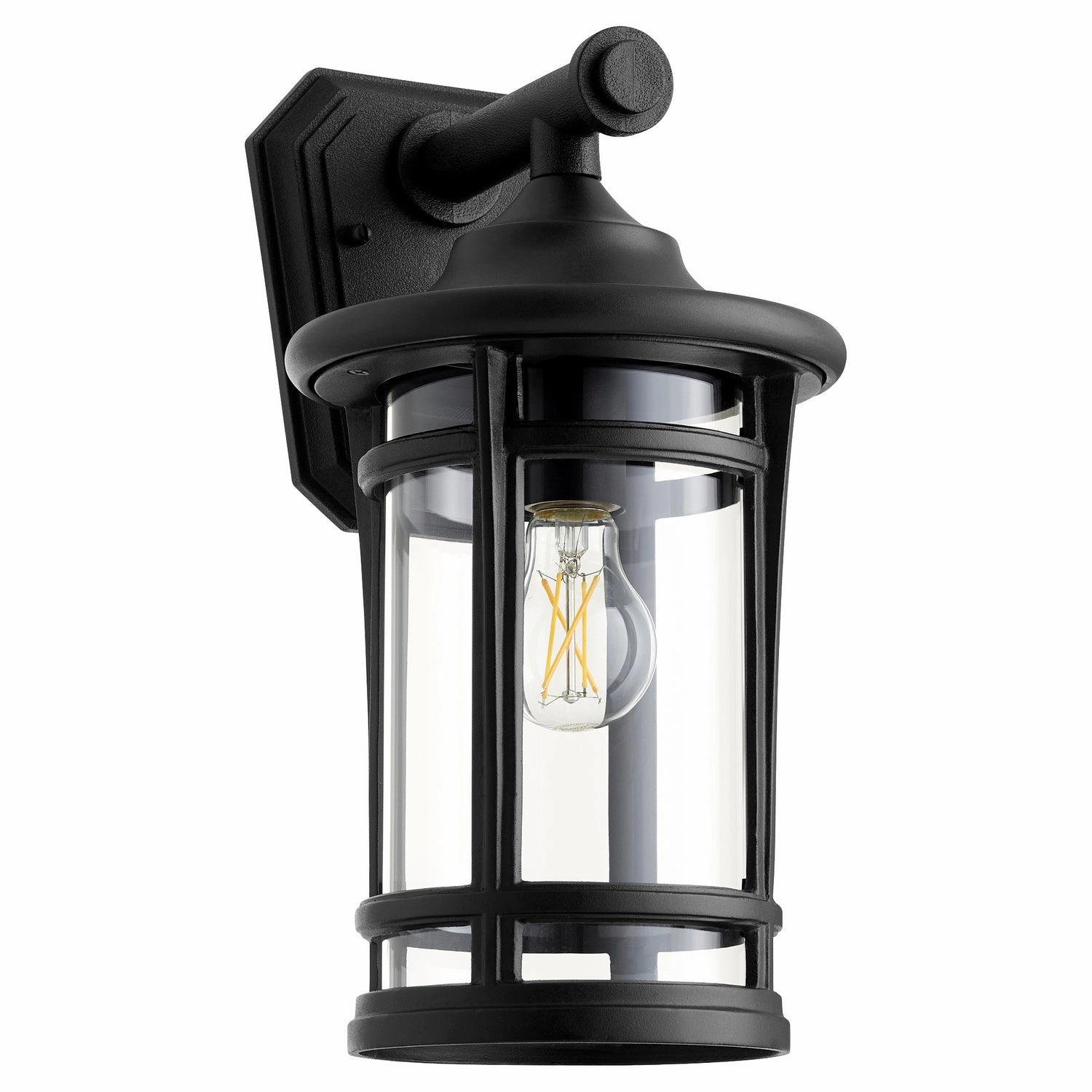 Haley One Light Outdoor Lantern Textured BlackOutdoor wall sconces with motion sensor