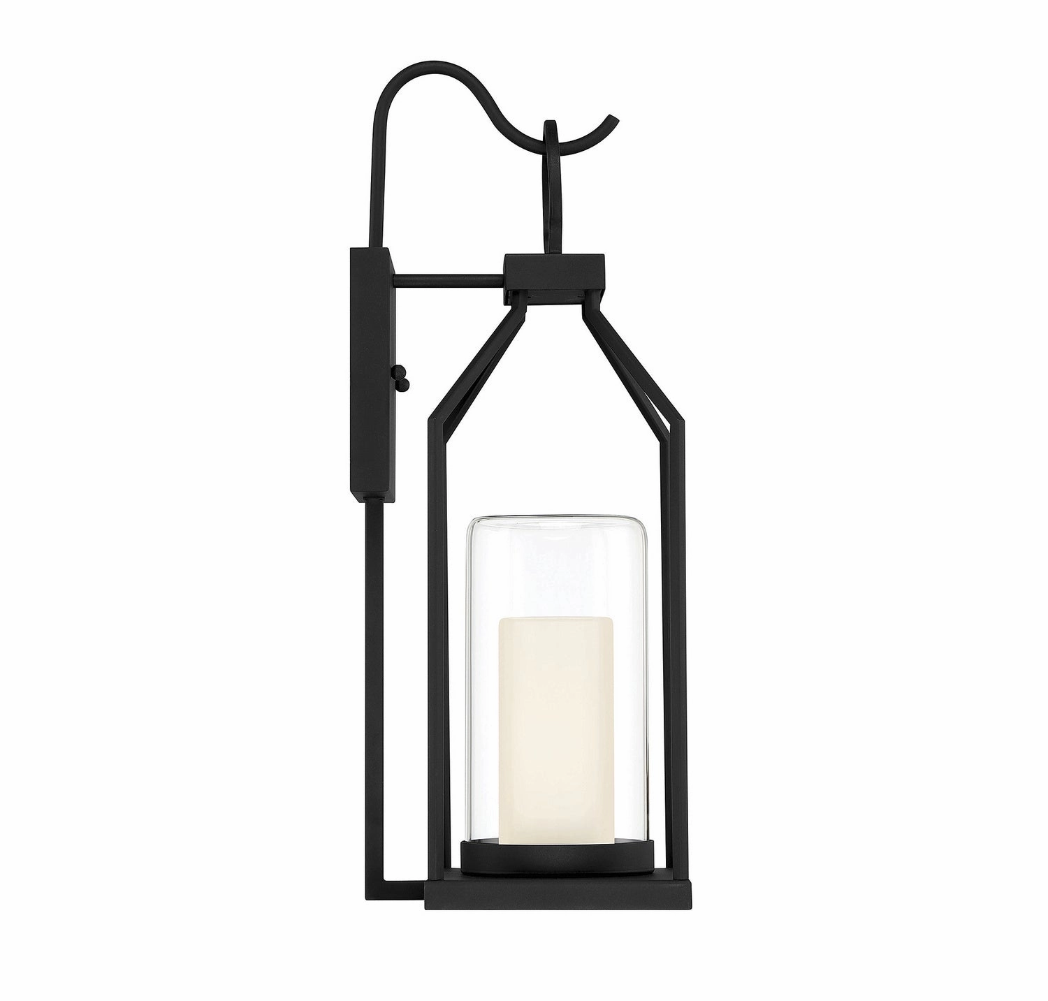 Hamilton One Light Outdoor Wall Lantern Matte Black