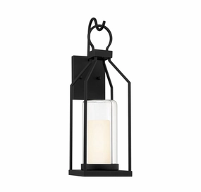 Hamilton One Light Outdoor Wall Lantern Matte BlackOutdoor wall sconces with motion sensor