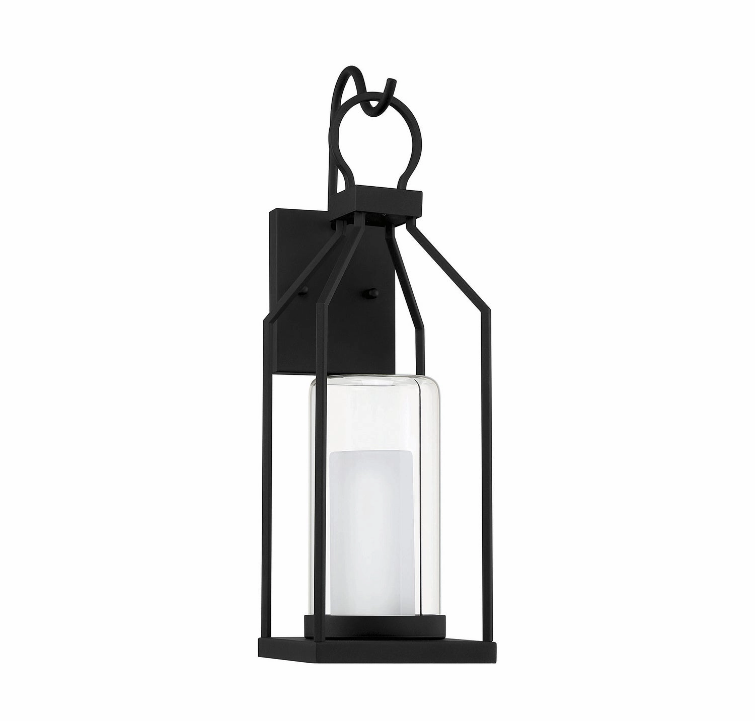 Hamilton One Light Outdoor Wall Lantern Matte Black