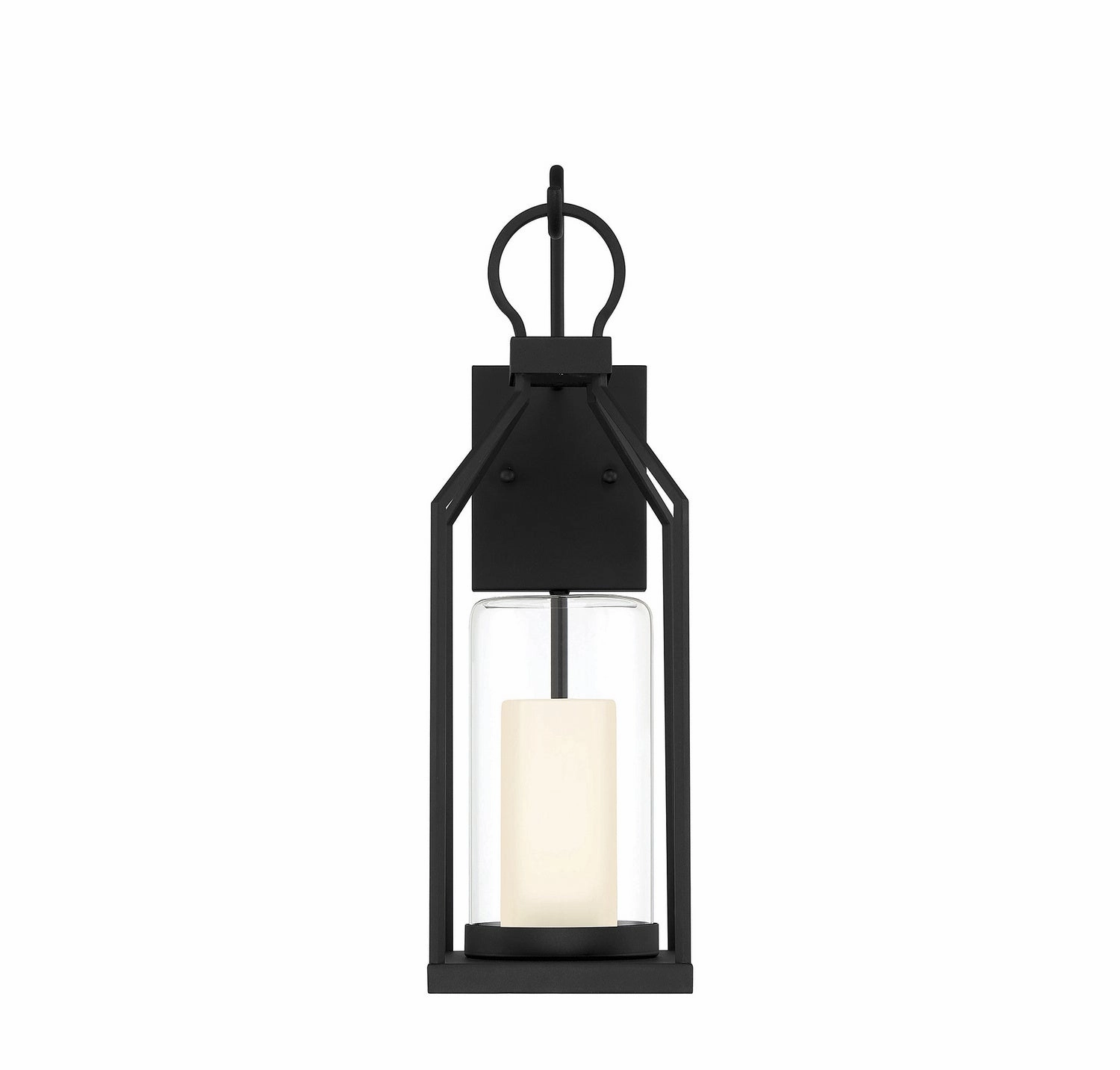 Hamilton One Light Outdoor Wall Lantern Matte Black