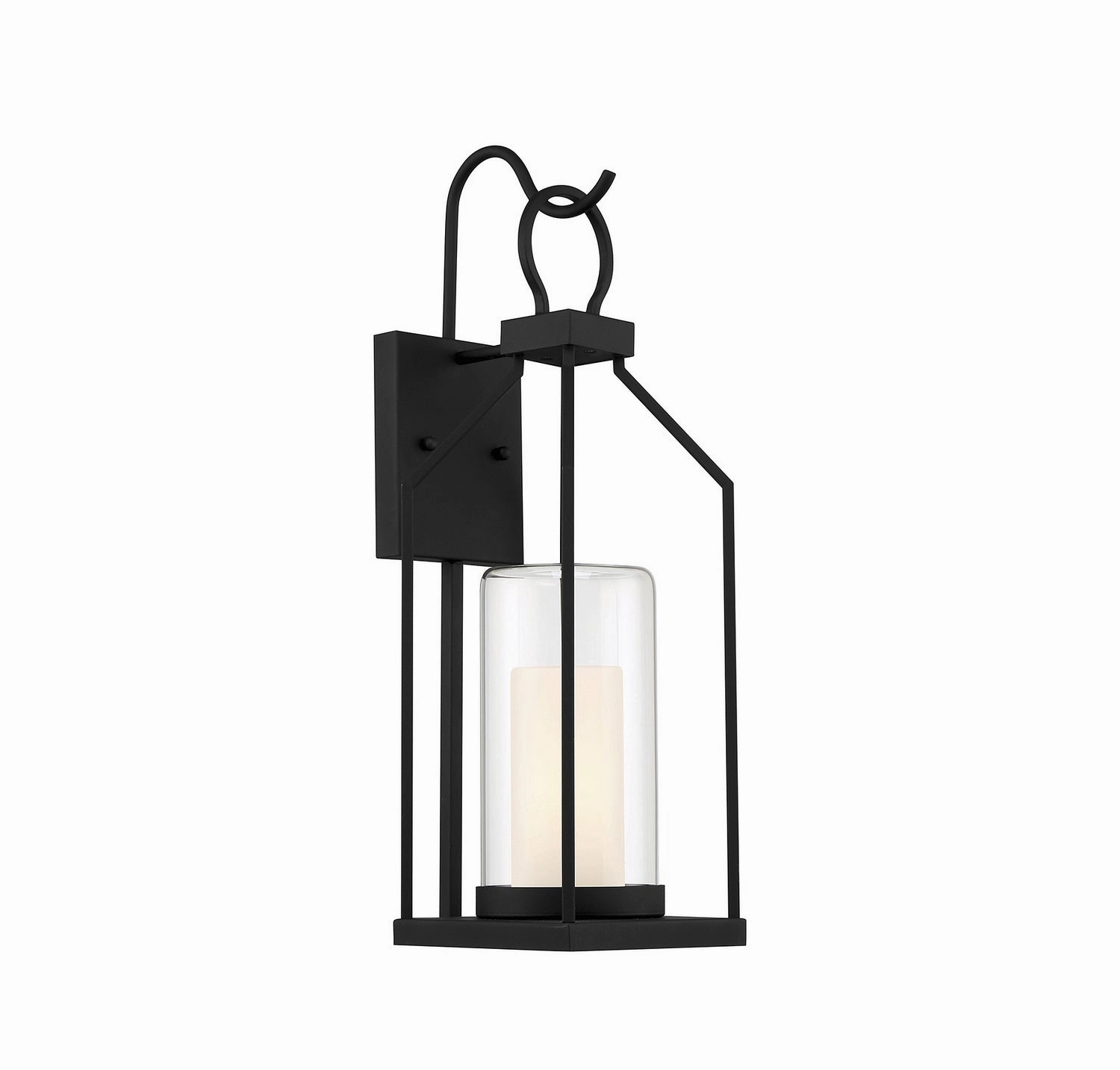 Hamilton One Light Outdoor Wall Lantern Matte Black