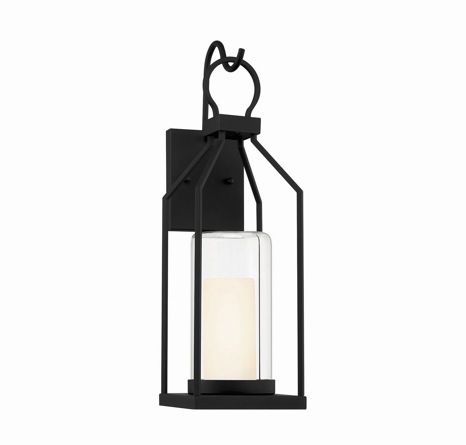 Hamilton One Light Outdoor Wall Lantern Matte BlackOutdoor wall sconces with motion sensor