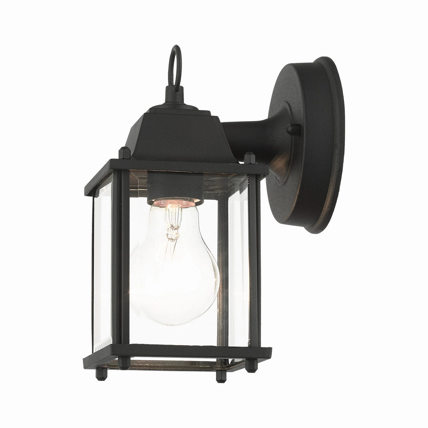 Hamilton One Light Outdoor Wall Lantern Textured Black