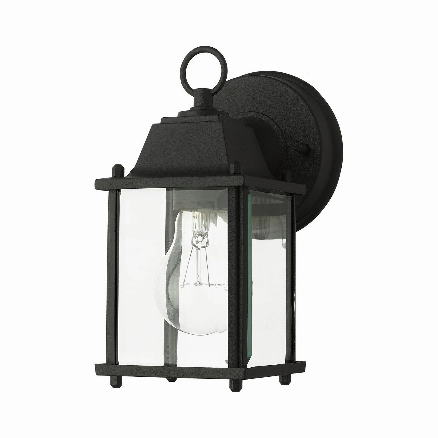 Hamilton One Light Outdoor Wall Lantern Textured Black