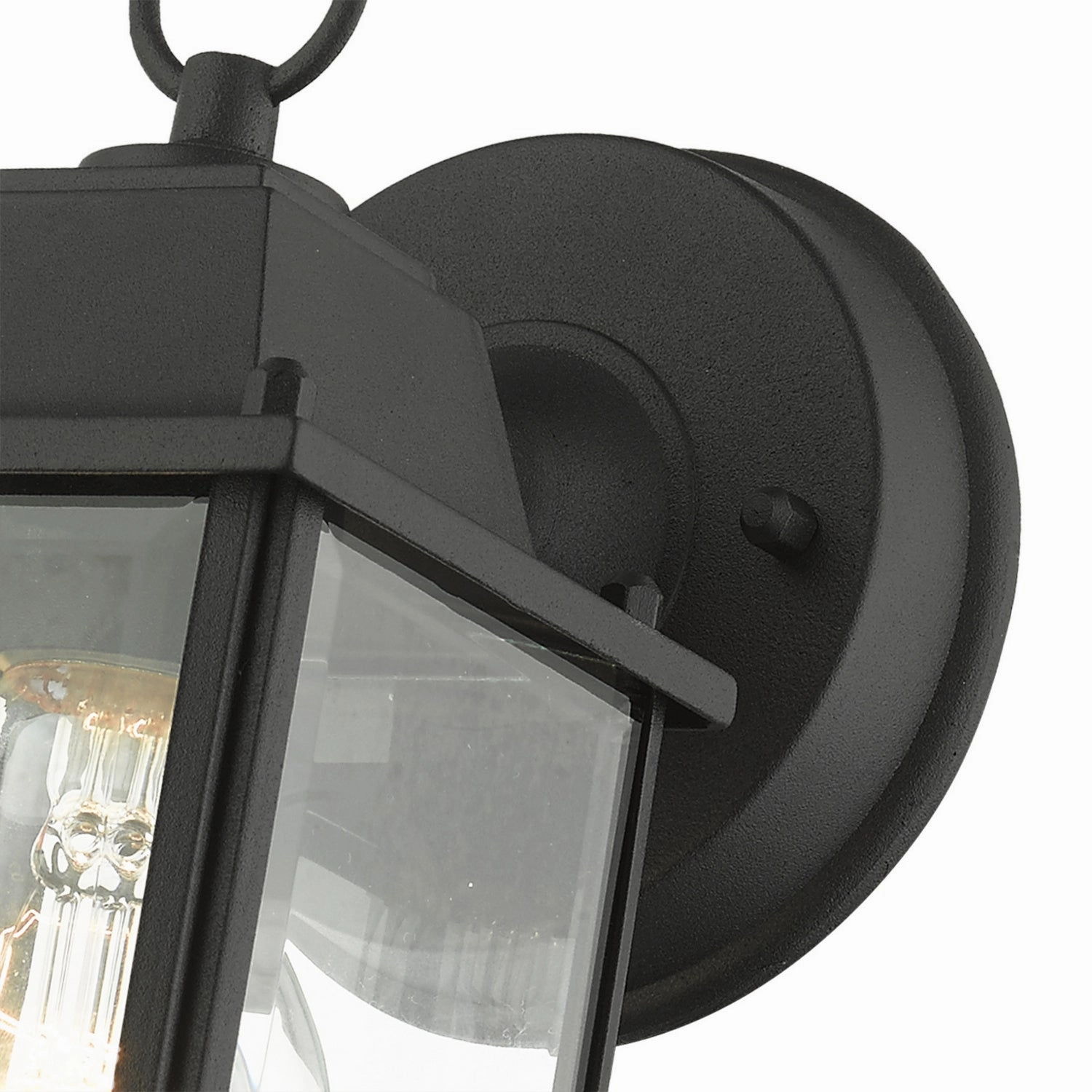 Hamilton One Light Outdoor Wall Lantern Textured Black