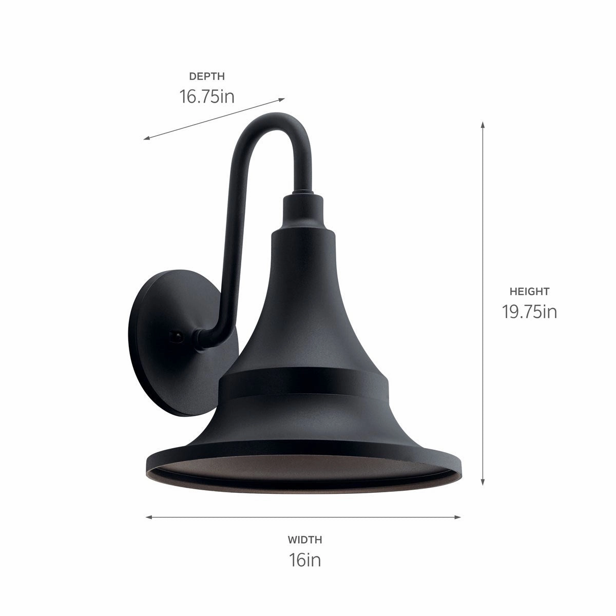 Hampshire One Light Outdoor Wall Mount Textured Black