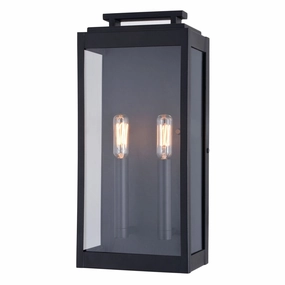 Hampton Two Light Outdoor Wall Mount Textured BlackOutdoor wall sconces with motion sensor
