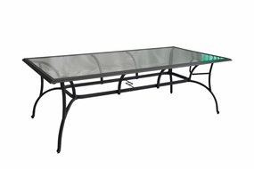 Hanlan 72" Outdoor Dining Table - Charcoal/Glassoutdoor patio furniture set