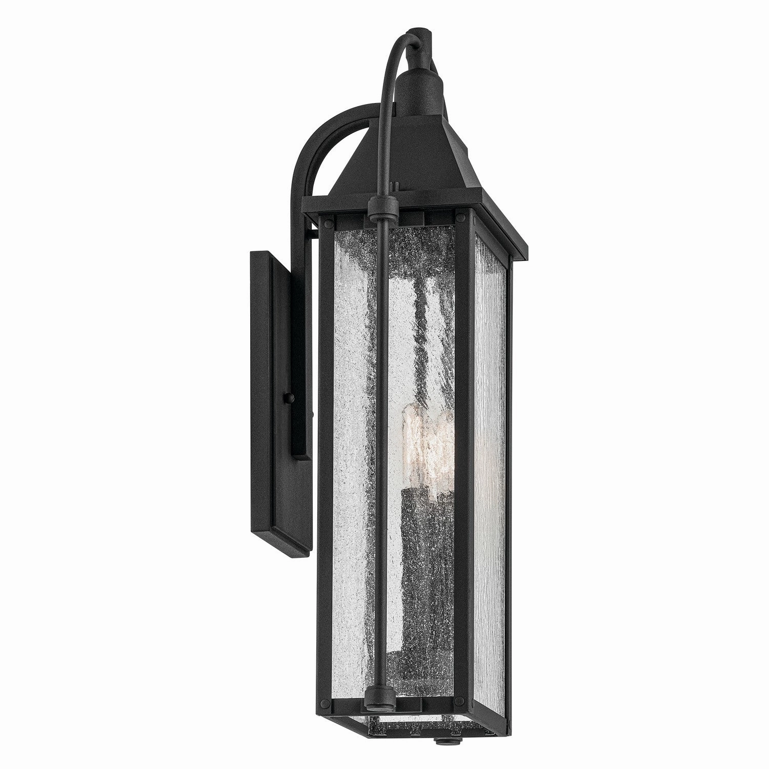 Harbor Row Three Light Outdoor Wall Mount Textured Black