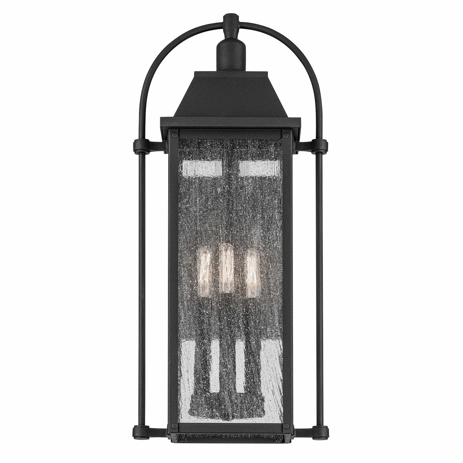 Harbor Row Three Light Outdoor Wall Mount Textured Black