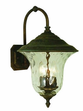 Hartford Three Light Exterior Wall Mount Raw CopperOutdoor wall sconces with motion sensor