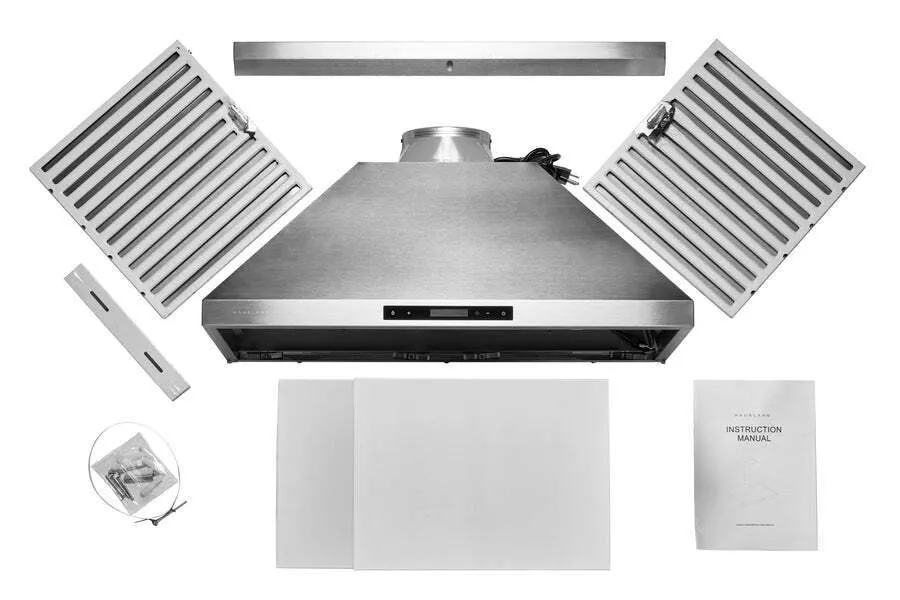Hauslane WM538SS36 Hauslane Chef 36-In Convertible Stainless Steel Wall-Mounted Range Hood