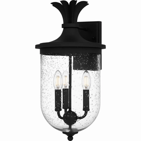 Havana Three Light Outdoor Wall Mount Earth BlackOutdoor wall sconces with motion sensor
