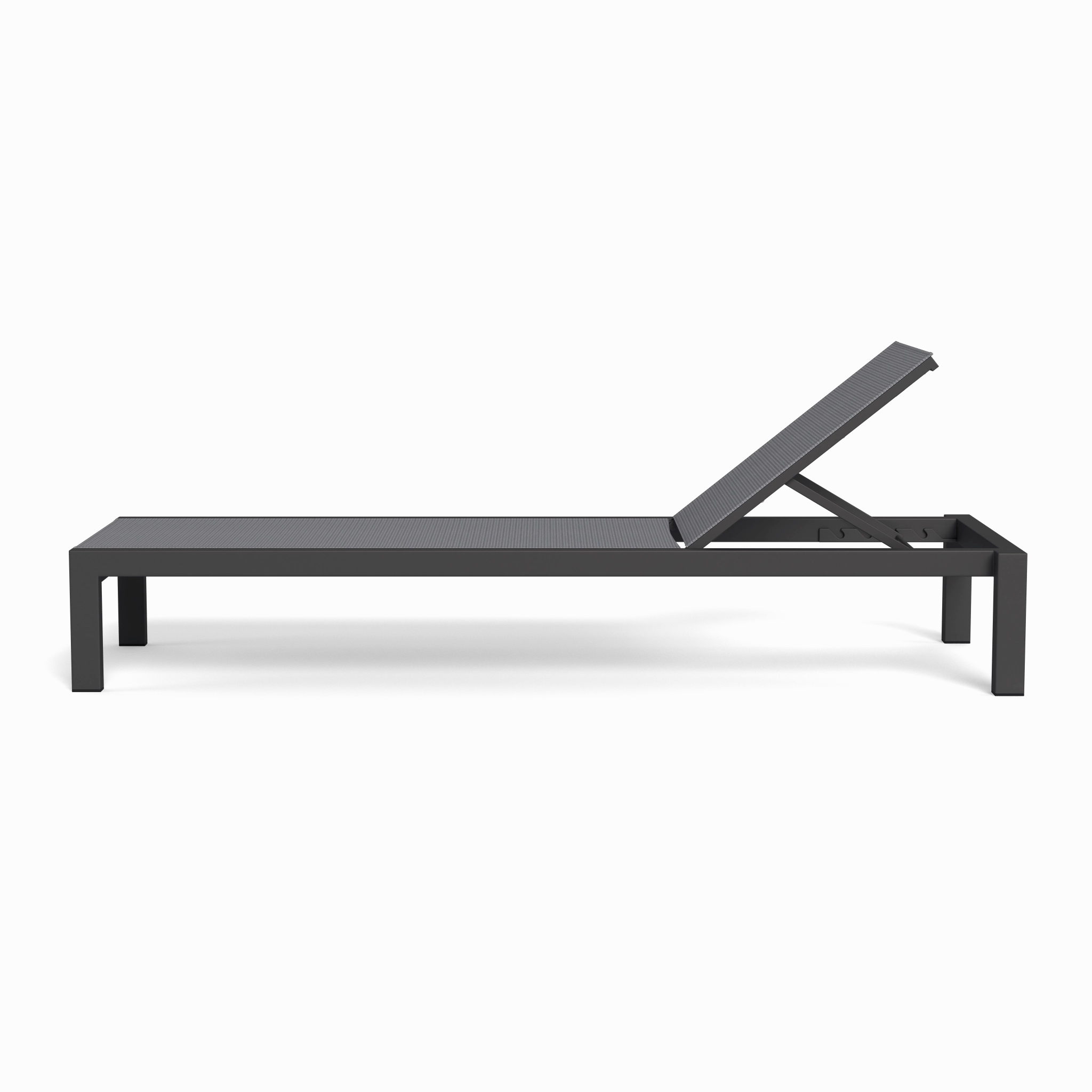 Hayman Aluminum Stacking Mesh Sun LoungePatio reclining sun chair