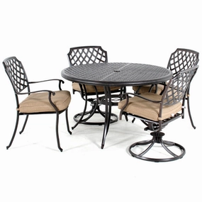 Heritage 5 PC Dining Grouprust-proof wrought iron garden set