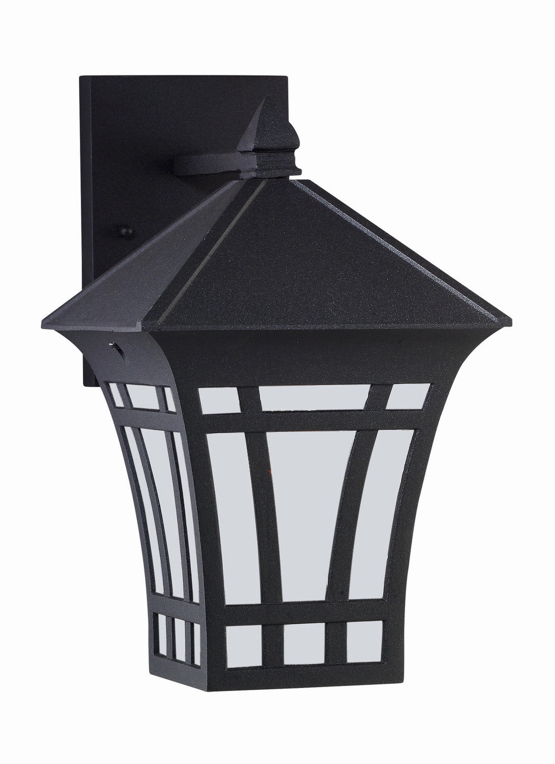 Herrington One Light Outdoor Wall Lantern BlackOutdoor wall sconces with motion sensor