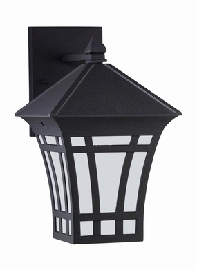 Herrington One Light Outdoor Wall Lantern BlackOutdoor wall sconces with motion sensor