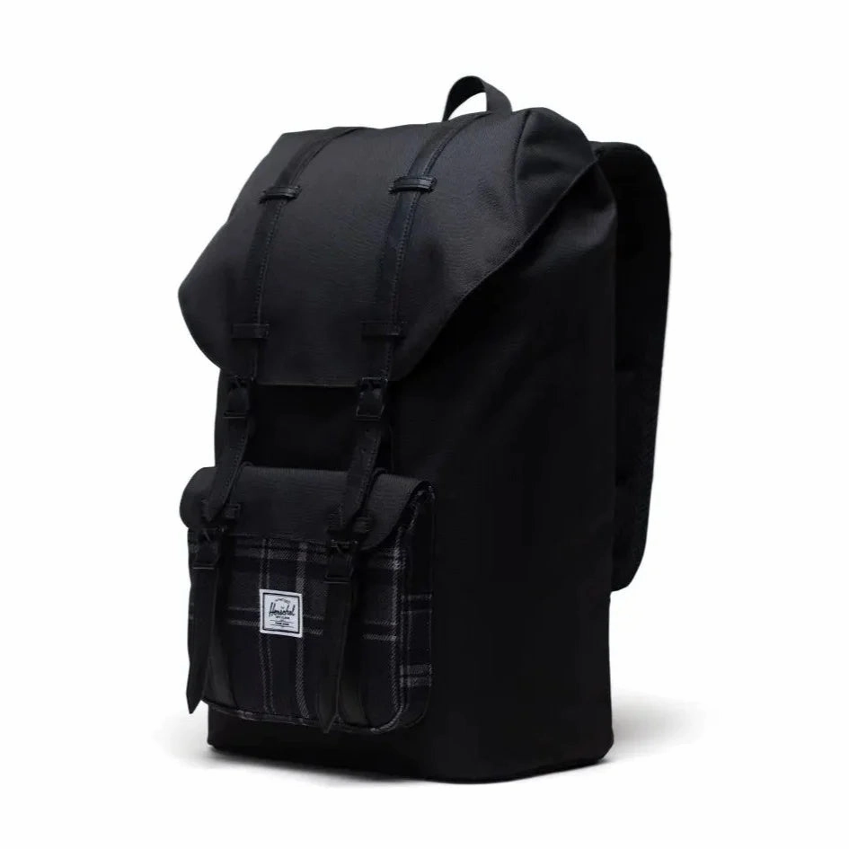 Shop Todays Picks Herschel Little America Backpack - Black/Grayscale Plaid