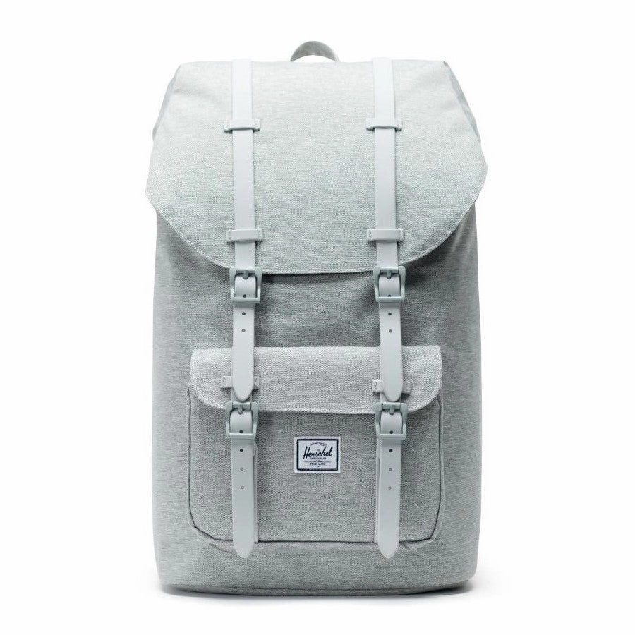 Hot Offer Event Special Price Today Herschel Little America Backpack - Light Grey Crosshatch