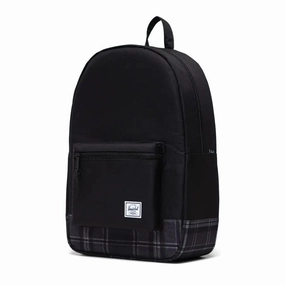 Herschel Settlement Backpack - Black/Grayscale Plaid Special Savings Today Shop Today Save