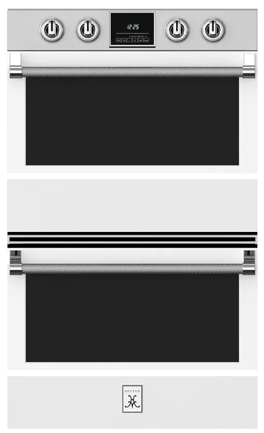 Hestan KDO30WH 30" Double Wall Oven - White / Stealth