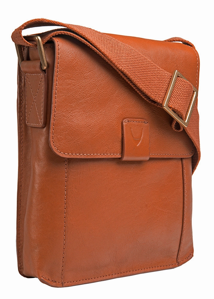 Hidesign Aiden Small Leather Messenger Cross Body Bag Tan Limited Stock Offer Todays Mega Savings