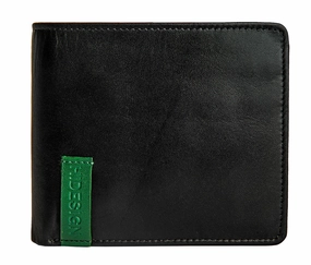Special Price Today Best Seller Discount Hidesign Dylan 04 Leather Slim Bifold Wallet Black
