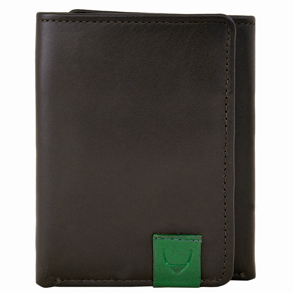 Hidesign Dylan Compact Trifold Leather Wallet With Id Window Black Shop Todays Picks