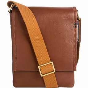 Hidesign Seattle Unisex Leather Crossbody Messenger Bag Brown Mega Online Discount Flash Deal Today