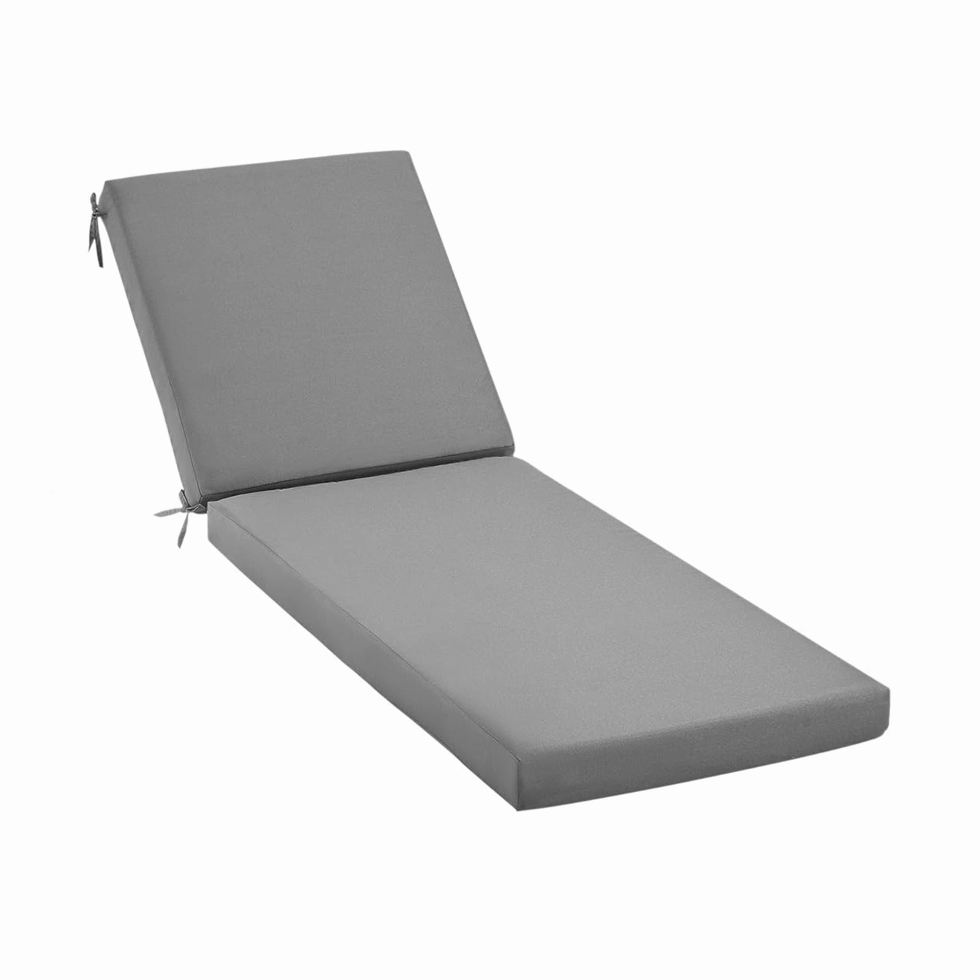 HOMREST Outdoor Lounge Chair Cushion Replacement, Grey