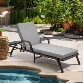 HOMREST Outdoor Lounge Chair Cushion Replacement, Greyoutdoor patio furniture set