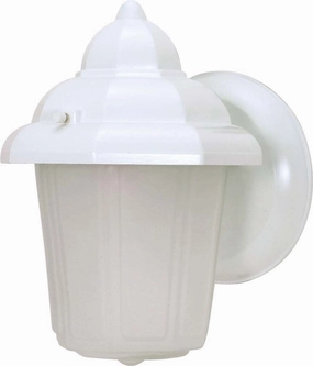 Hood Lantern One Light Wall Lantern WhiteOutdoor wall sconces with motion sensor