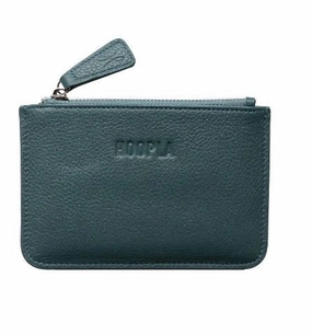 Hoopla Leather Coin Purse Teal Last Chance Offer Grab Save Today
