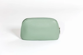 Weekend Specials Steal the Deal Now Hoopla Leather Make-Up Bag Sage Green
