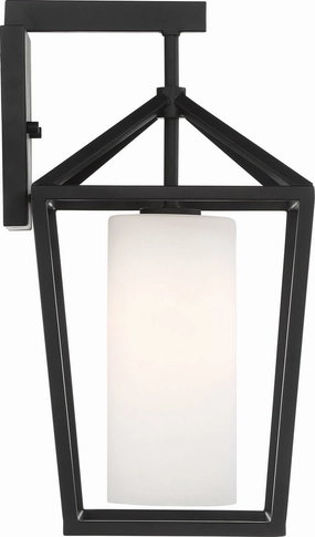 Hopewell One Light Outdoor Wall Lantern Matte BlackOutdoor wall sconces with motion sensor