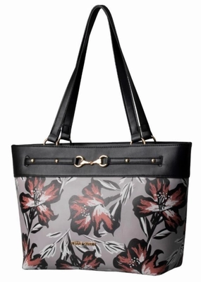 Pierre Cardin Kelly Floral Tote Handbag | Grey Brown Hot Price Drop Hot Sale Alert
