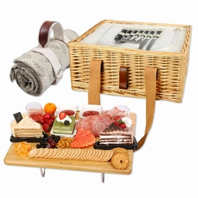 Save More Online MustShop Sale Vintage Insulated Wicker Picnic Basket Set