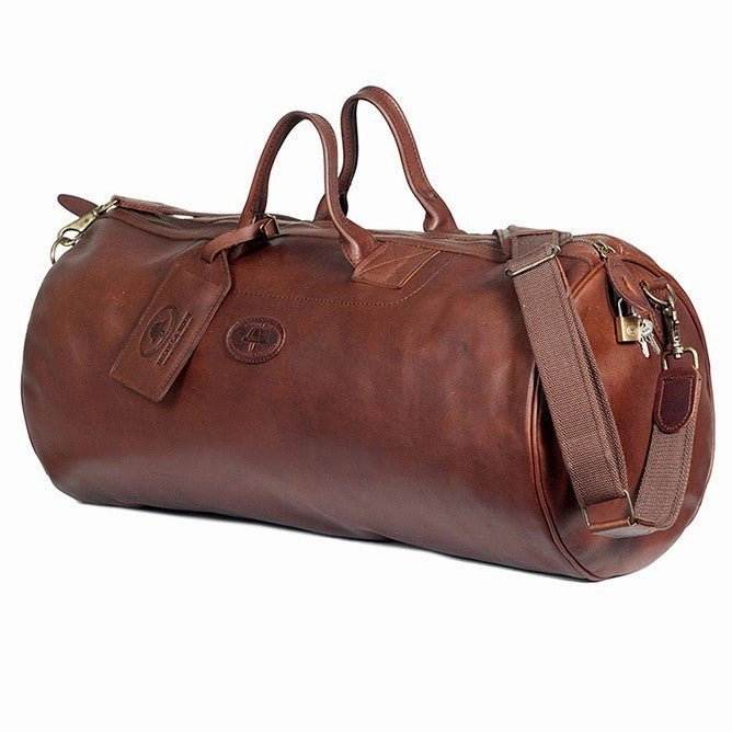 Today Only Savings Melvill & Moon Leather Short Safari Duffel Bag | Brown