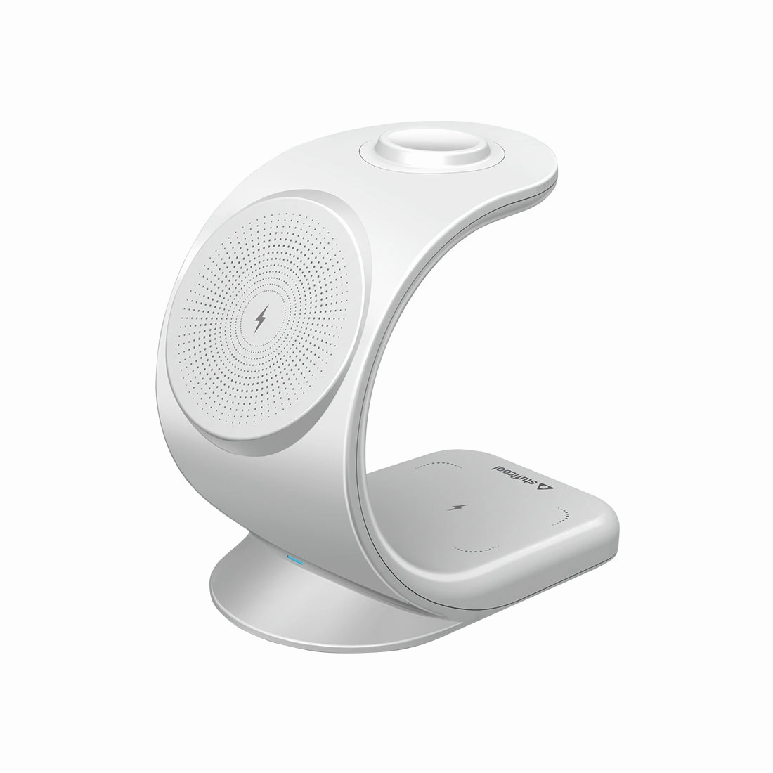 Wc360 Magnetic 3-In-1 Wireless Charging Station With 18W Qc3.0 Wall Charger Included EndofWeek Deals