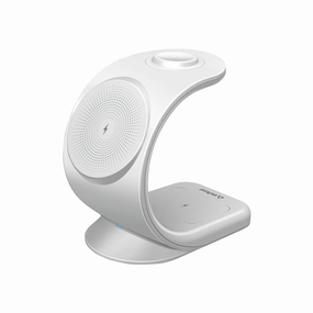 Wc360 Magnetic 3-In-1 Wireless Charging Station With 18W Qc3.0 Wall Charger Included EndofWeek Deals