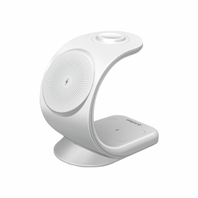 Wc360 Magnetic 3-In-1 Wireless Charging Station With 18W Qc3.0 Wall Charger Included EndofWeek Deals