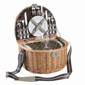 Todays Hot Pick Yuppie Gift Baskets Moonlight Picnic Basket (2 Persons)
