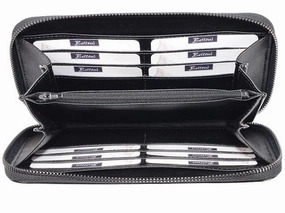 Adpel Leather Purse - 12Cc Holder Leather Purse | Black Special Steal Event